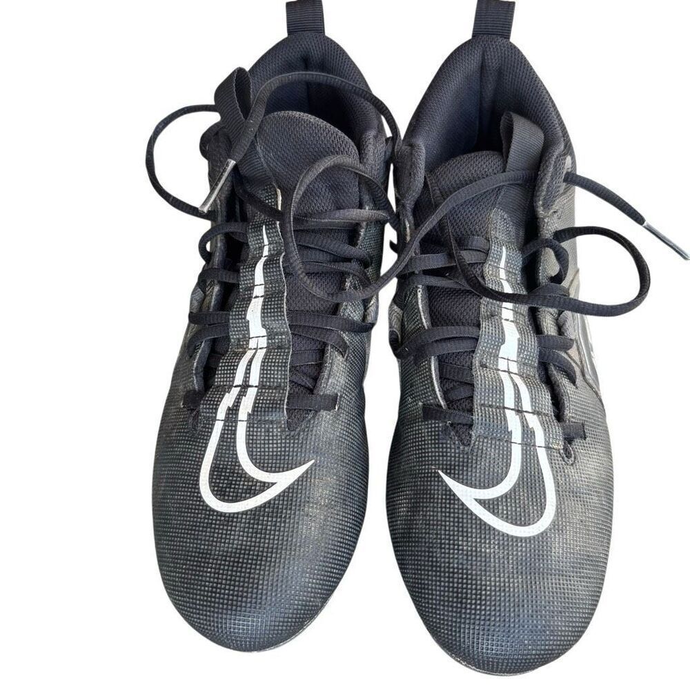 Nike Alpha Menace Varsity 3 Men’s Size 8.5 Black Football Cleats CV0586-010